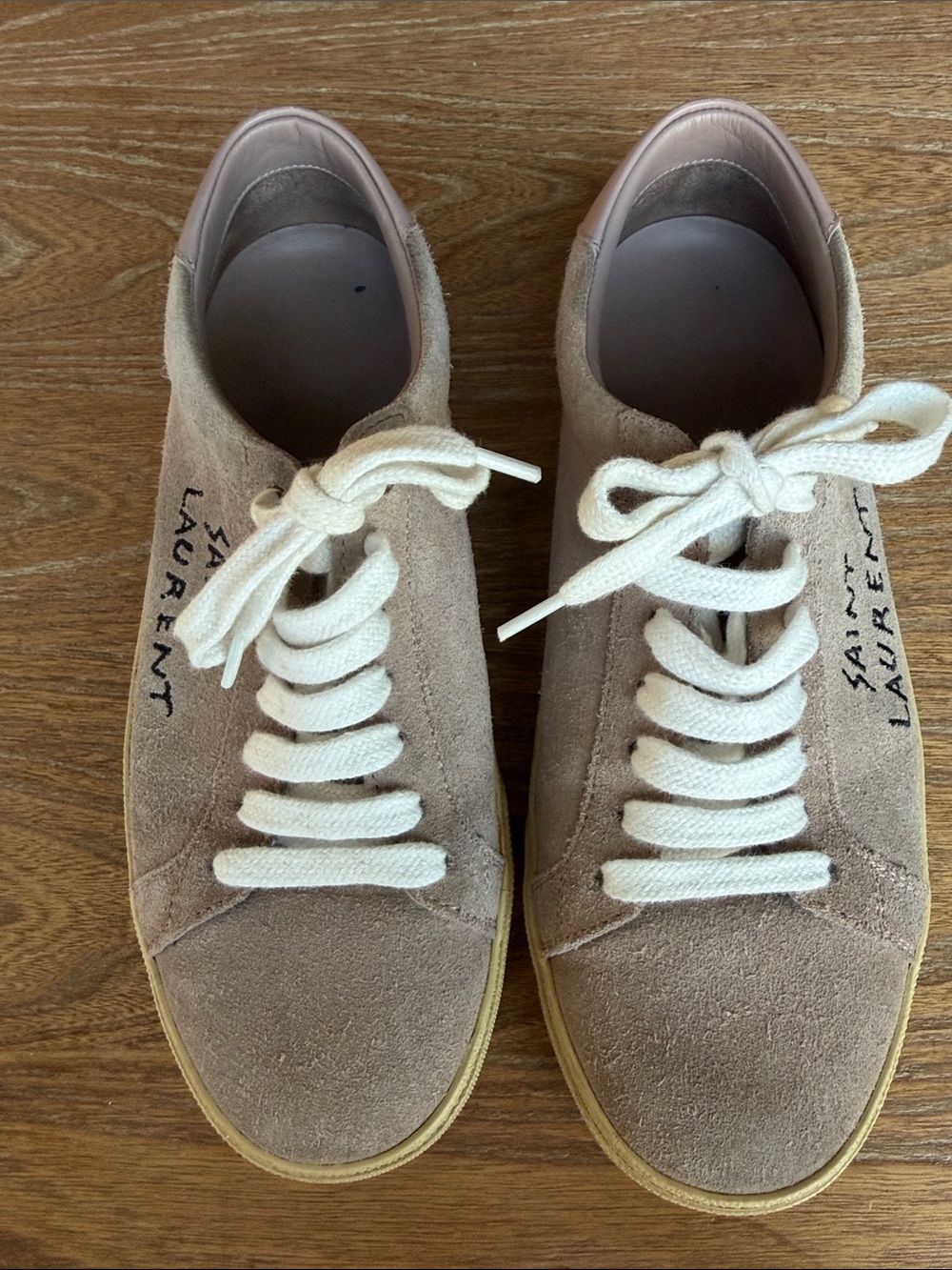 Saint Laurent Court Classic Low Suede ‘Rose Antique’ - Picture 2 of 8